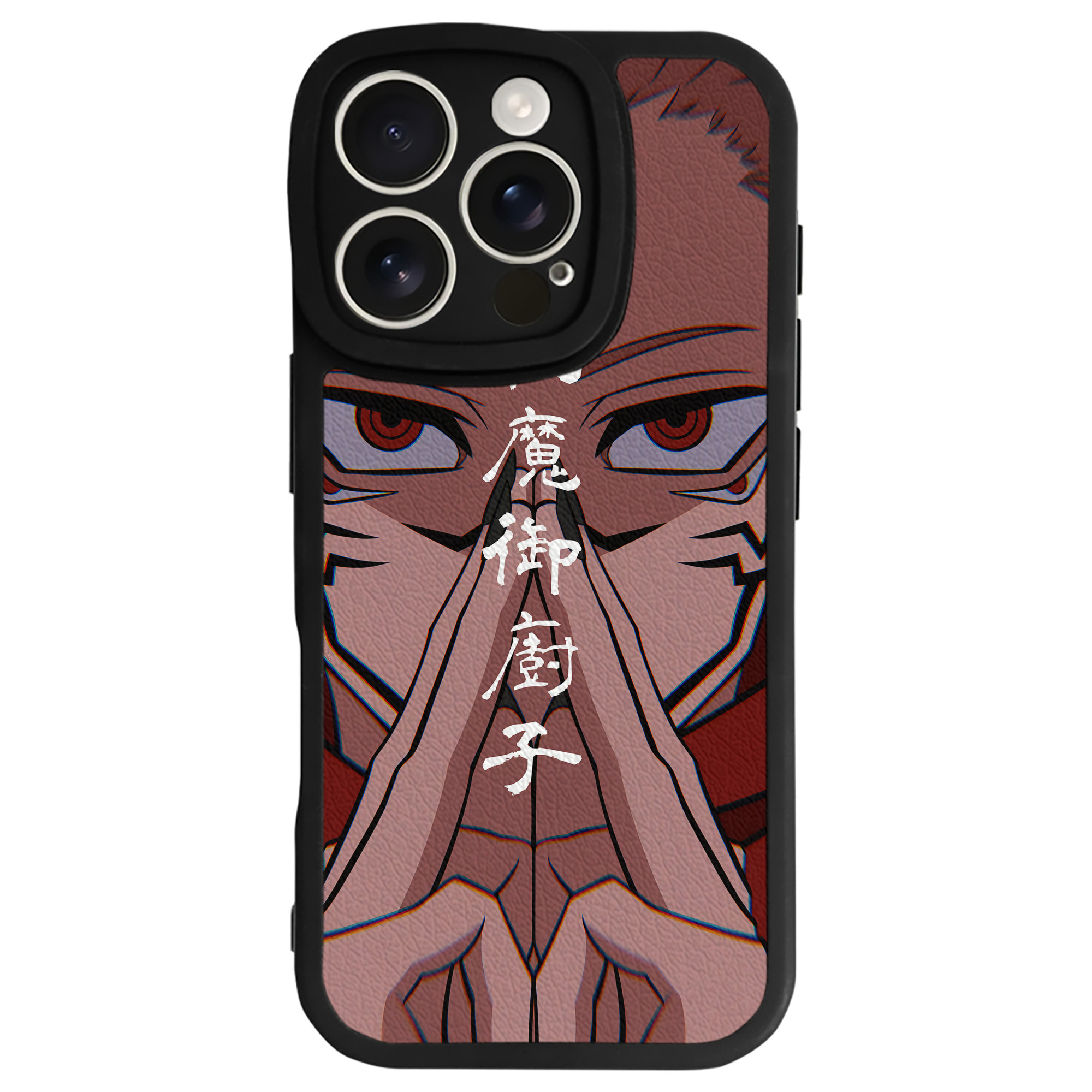 （画像用） 呪術廻戦 Jujutsu Kaisen 【iPhone 16シリーズ対応】シリコンスマホケース（レザー調） 材質：シリコン